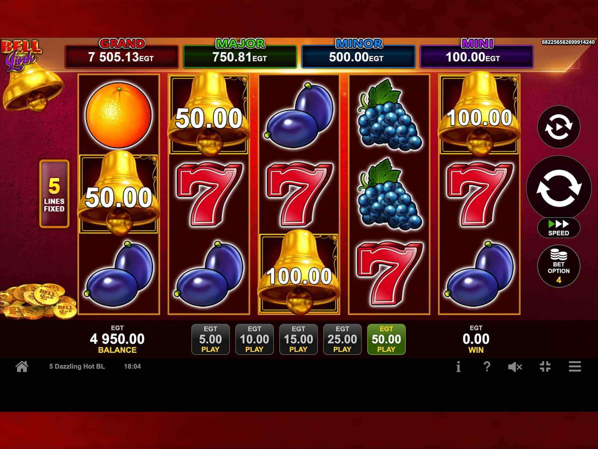 5 Dazzling Hot Bell Link slot u MaxBet ponudi
