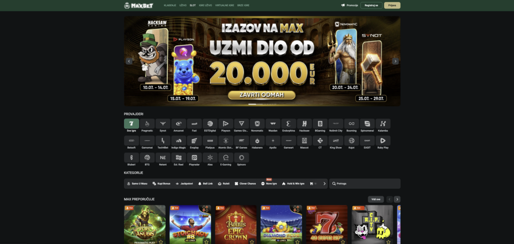Najbolje slot stranice u Crnoj Gori: top 5 za 2026.