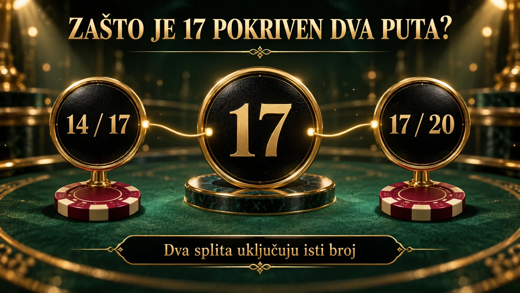 Dvije veze iz opklada 14/17 i 17/20 pokazuju dvostruko pokriće broja 17